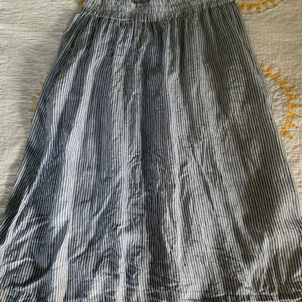 Blue striped Sion skirt